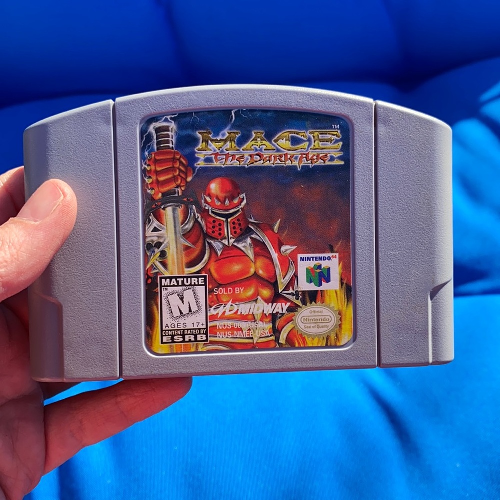 Nintendo 64 Mace The Dark Age Rated Mature For Ages 17+ Rare Vintage